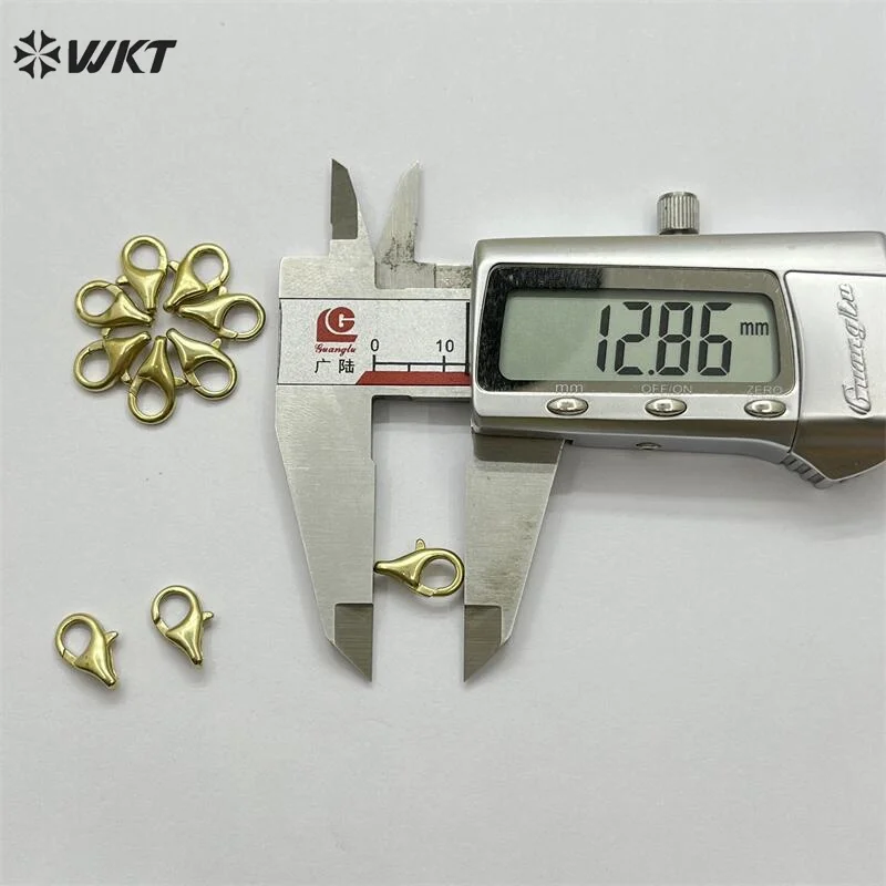 WT-JFE138 New Style lobster Button Semi-finished Brass Gold Irregular Shape For Unisex Dressing Matching ACC