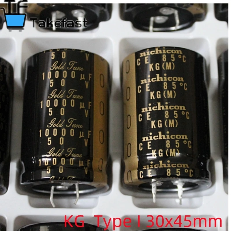 2024 NICHICON KG Type I 50V10000UF 30x45mm Gold Tune 10000UF 50V audio amplifier filtering 10000UF/50V type I 10000U