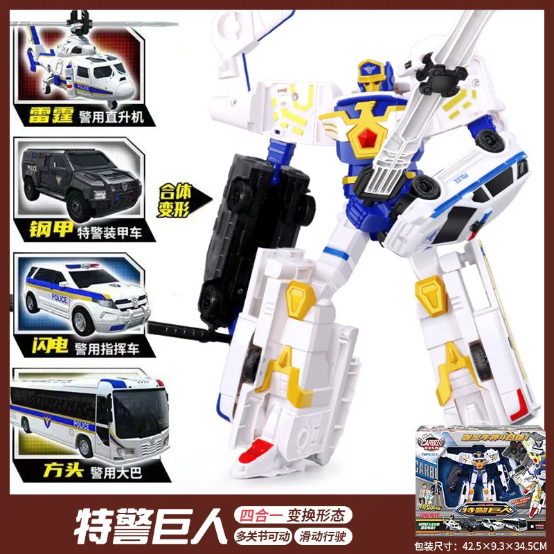 Juguete robot combinado para niños, robot de coche que transforman, juguete gigante para niños de alta resistencia