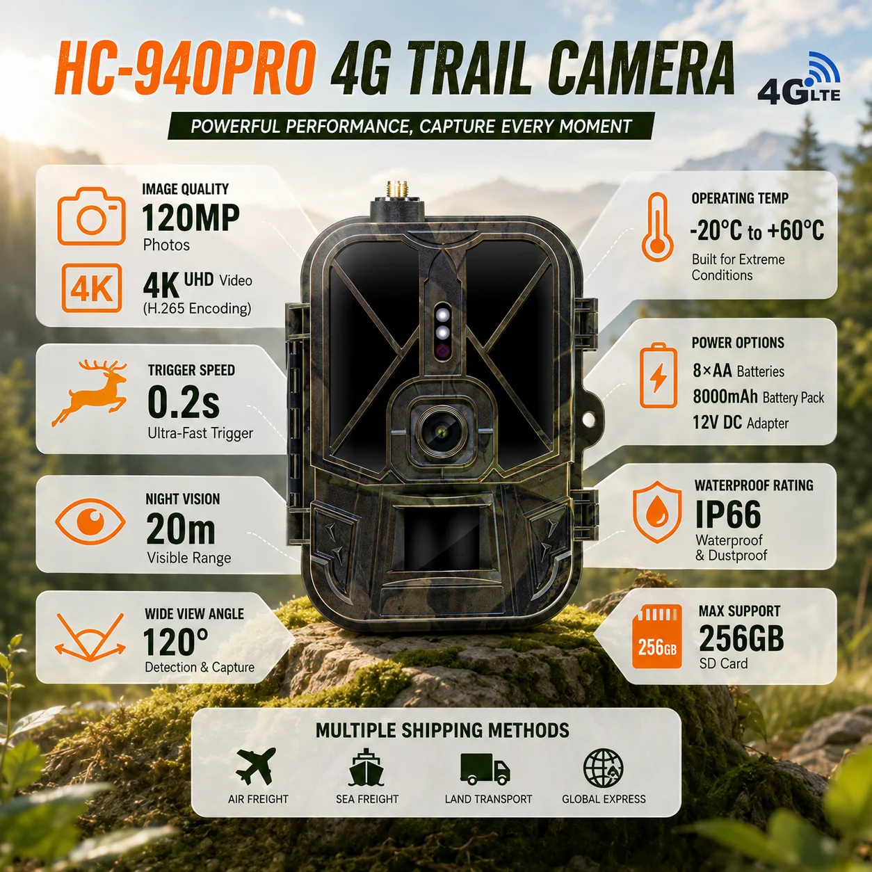Fotocamera da Caccia 4G 120MP - Hunting And Outdoor Shows recensione e prezzo