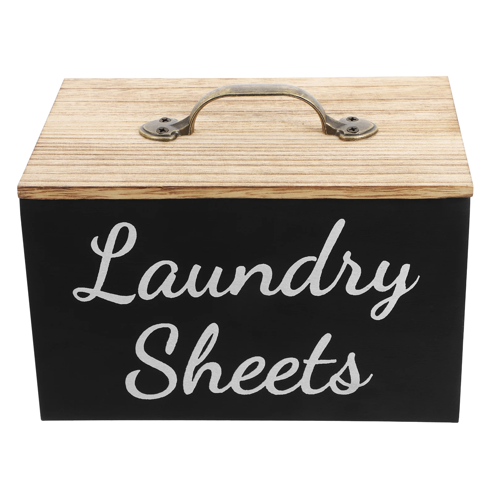 

1pcs Wood Dryer Sheet Holder Laundry Pod Dispenser Large Capacity Storage Box Farmhouse Decor Laundry Room Organizer Tissue Box