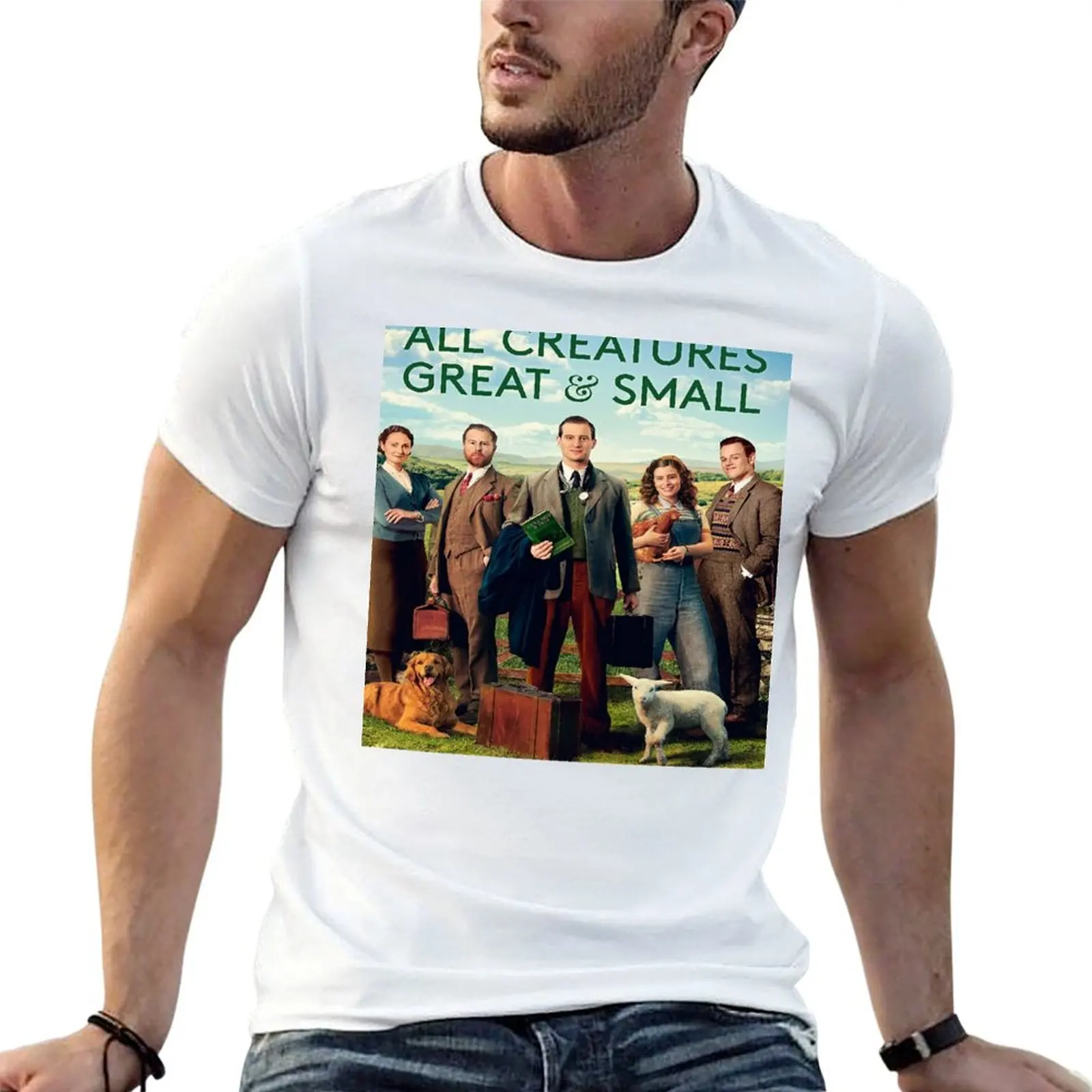 All Creatures Great and Small vintage T-Shirt Creative Graphic Tee Shirt
