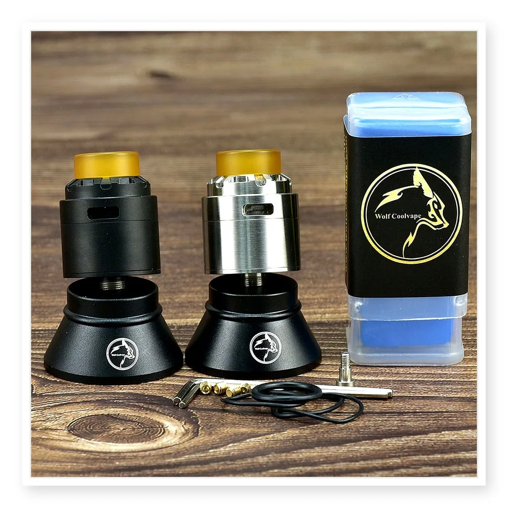 Reload X RDA 24mm 1:1 Style with Squonk Pin, 810 ULTEM Drip Tip, Rebuildable Vape Atomizer