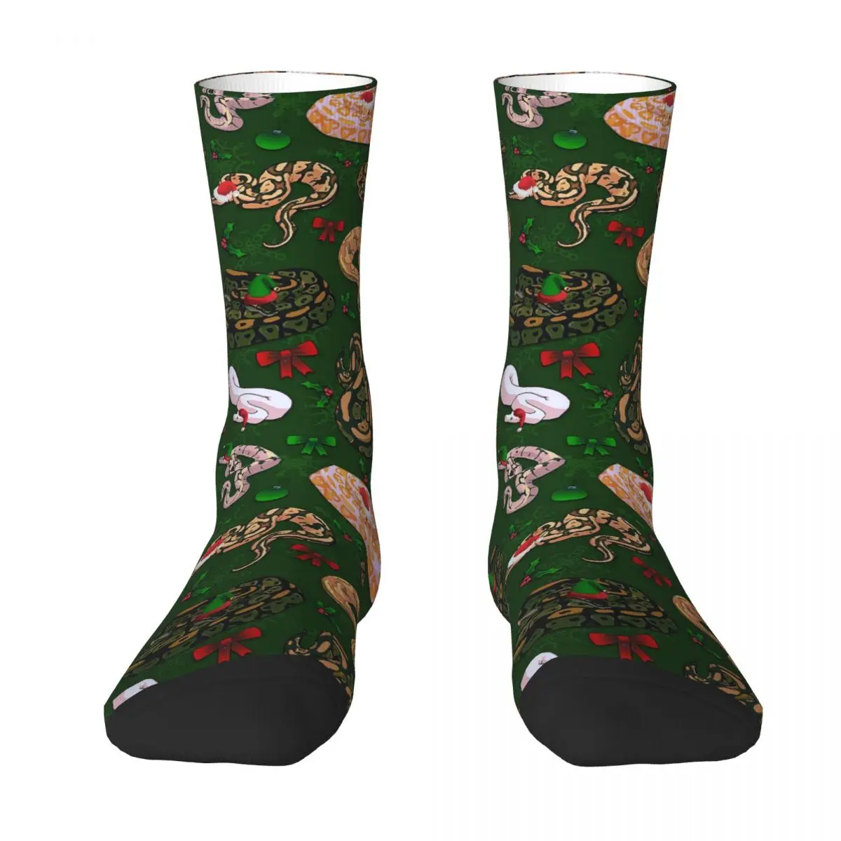 Ball Python Morph XMas Holiday Socks Harajuku High Quality Stockings All Season Long Socks Accessories for Man's Woman's Gifts