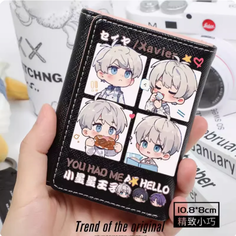 Anime Liebe und Deep space Xavier Mode Brieftasche Pu Geldbörse Karte Münze Hasp Geld Tasche Cosplay Geschenk B1237