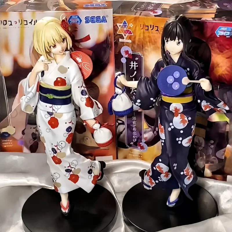 

Japanese Sega Official Lycoris Recoil Luminasta Chisato Nishikigi Yukata Ver Figure Prize Model Collectible Gift