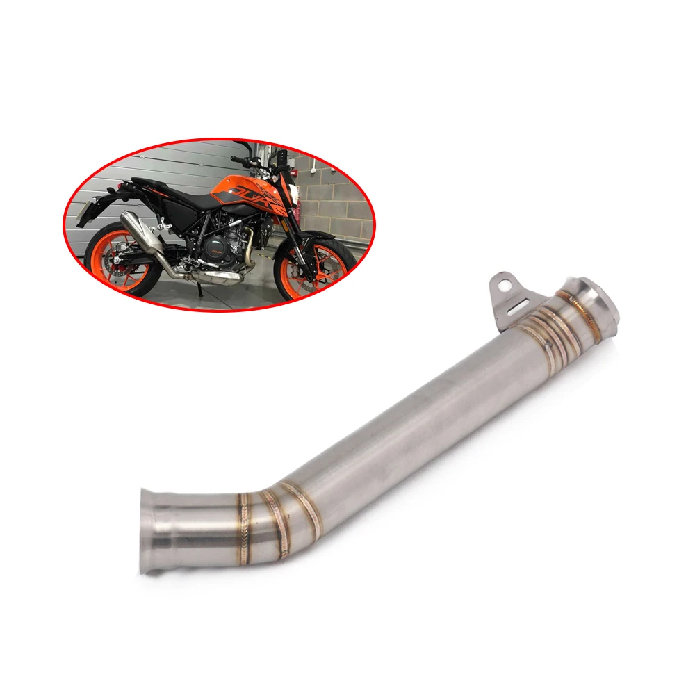 Motorcycle Exhaust System Stainless Steel Middle Link Pipe 51MM Muffler Modified For Super Duke 690 2012-2018