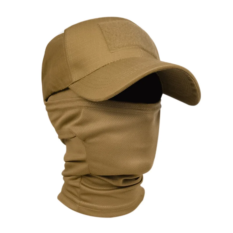 Camouflage baseball cap visor Outdoor hiking hunting fishing duck tongue tactical military fan baseball cap brown