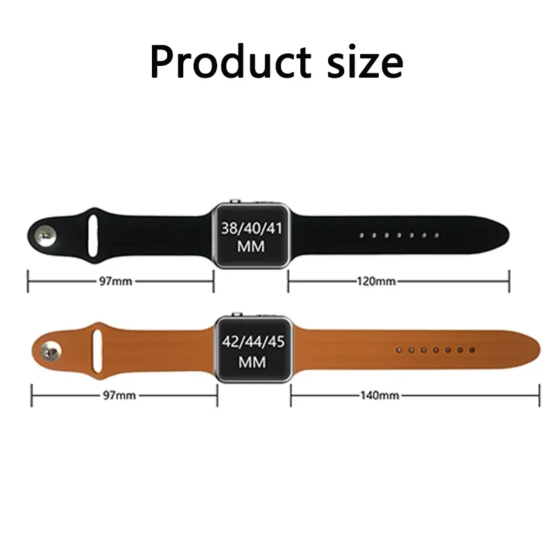 Silicone Strap For Apple Watch Band Ultra 49mm 45mm 41mm 44mm 42mm 40mm 46mm Sport Wristband Bracelet IWatch 10/9/8/7/6/SE/5/4/3