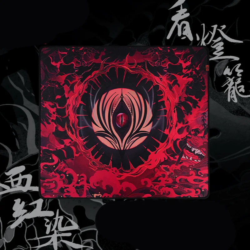 New Esports Mouse Pad Fearless Contract Game Large Keyboard Mousepad Computer Desk Mat Stitched Edge Non-Slip Base Office Home