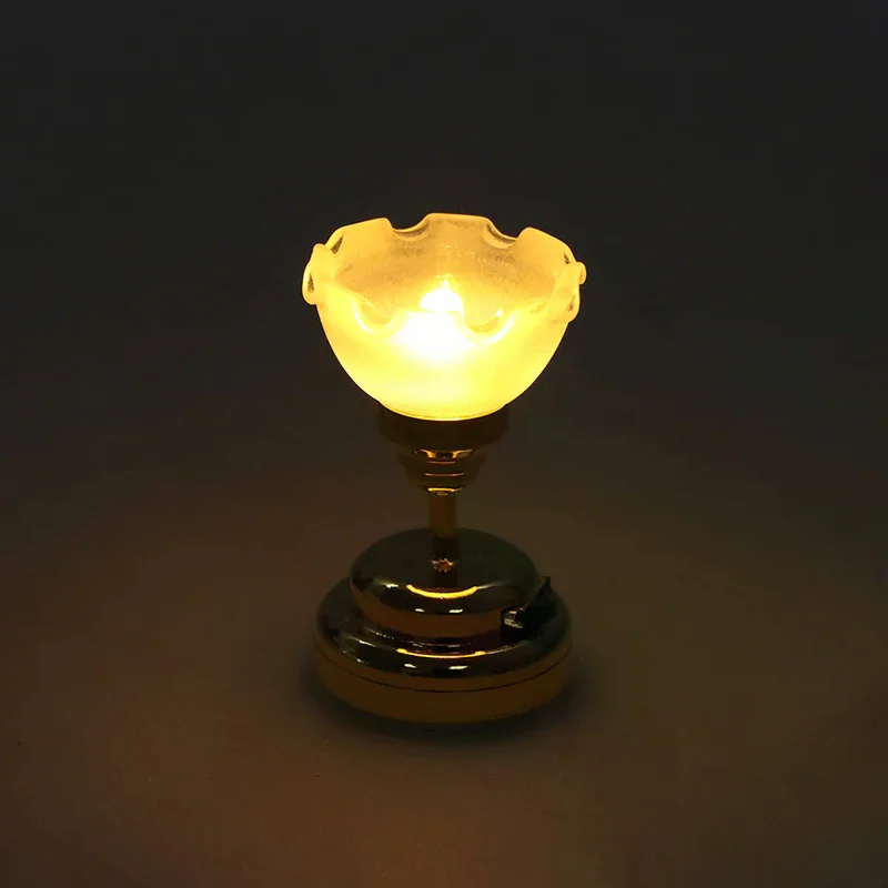 1:12 دمية مصغرة مصباح ليد مصباح السقف الثريا نموذج اكسسوارات أثاث لبيت الدمية ديكور المنزل الاطفال اللعب