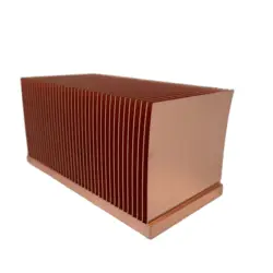 Pure Copper Heatsink Skiving Fin Heat Sink 100x50x50mm Car fridge radiator
