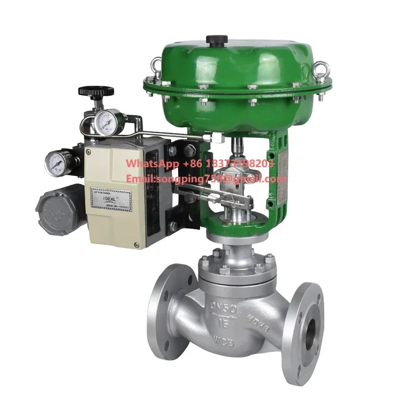 

DN50 4-inch Stainless Steel Diaphragm Control Valve High Temperature Solenoid Pneumatic Actuator OEM Supported for Gas Media