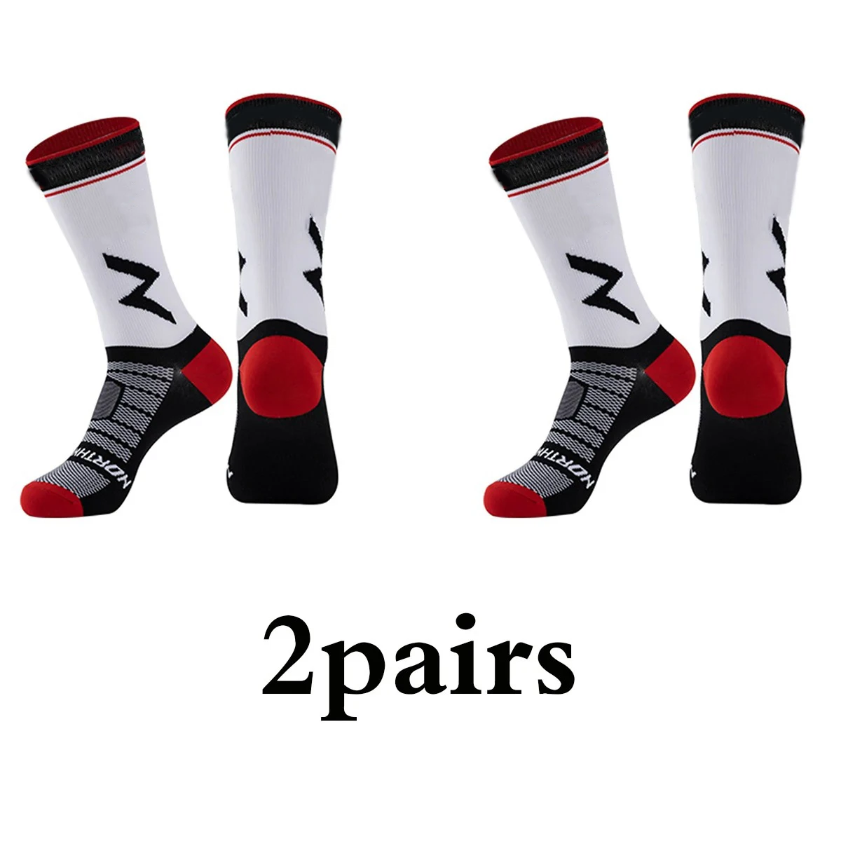 2 pairs of NW outdoor running training cycling socks, outdoor sports marathon socks, football basketball socks