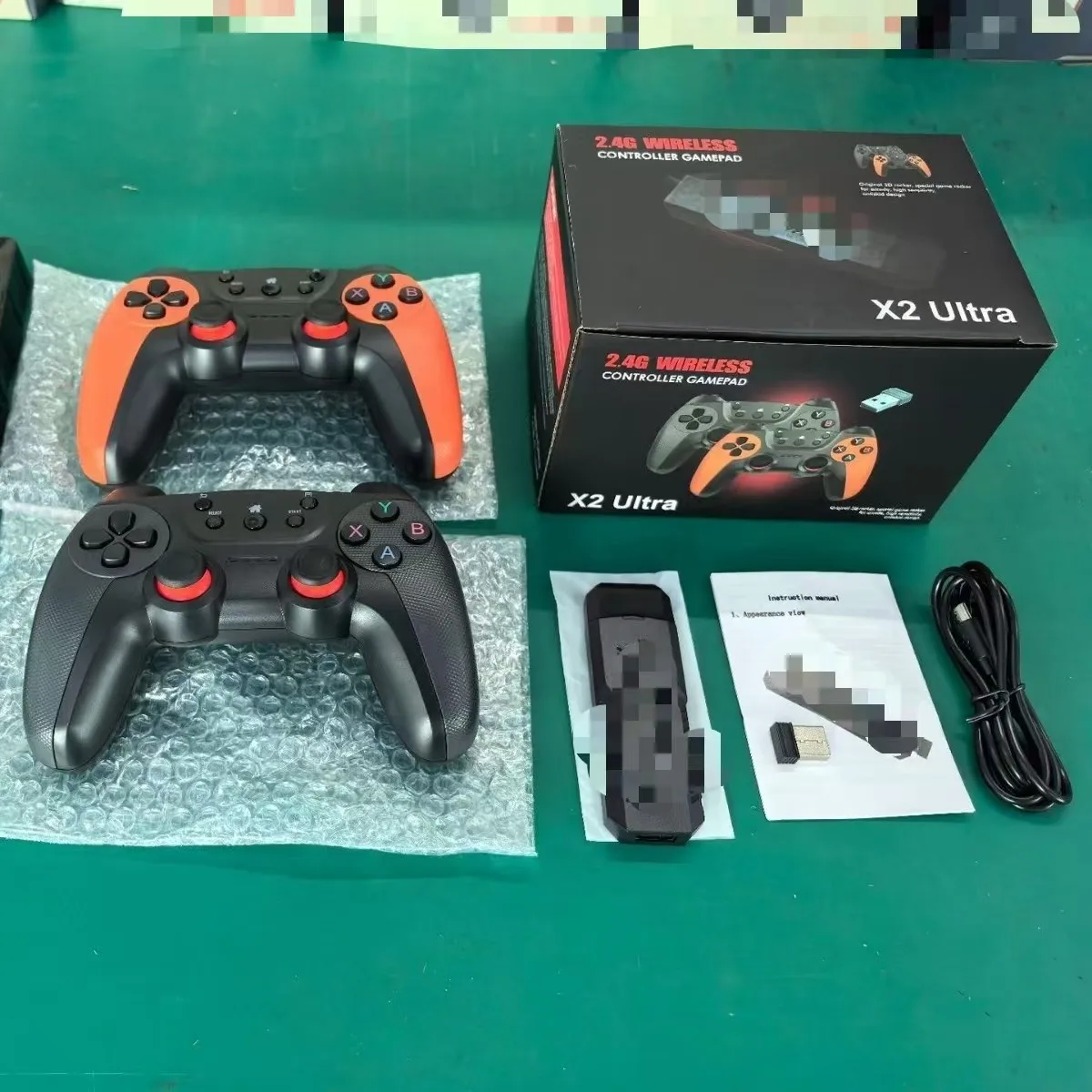 X2 Ultra Factory 2.4G وحدة تحكم لاسلكية أندرويد PSp كمبيوتر تلفزيون البخار غمبد مشغلات الألعاب المحمولة 2025