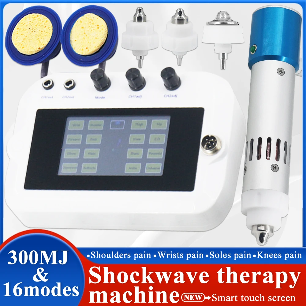 Shockwave Therapy Machine EMS For ED Treatment And Relieve Waist Back Pain Body Massage 300MJ Shock Wave Massager Newest Handle