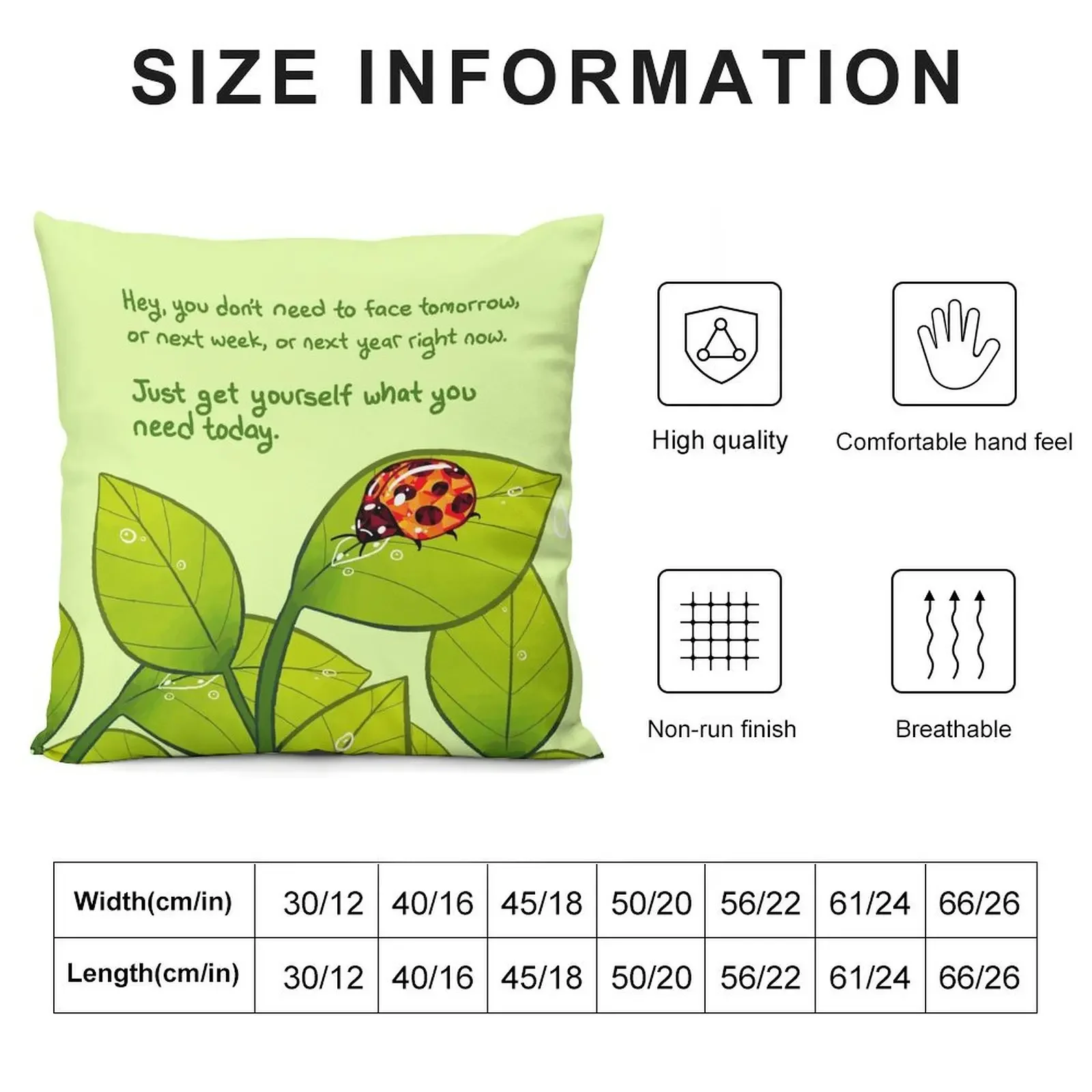 Just Get Yourself What You Need Today Ruby Gemstone Ladybug Throw Pillow Christmas Pillow christmas decorations 2025 pillow