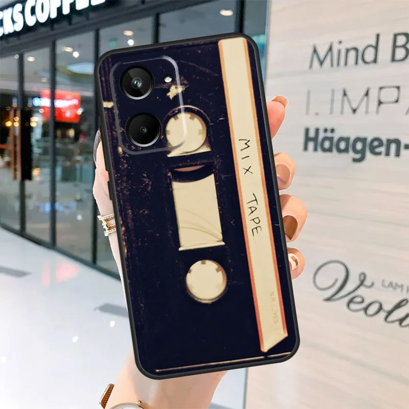 حافظة بتصميم شريط كاسيت فني لهاتف Realme 15 Pro 14 13 11 12 Pro Plus GT7 GT6 C55 C51 C53 C35 C33 C61 C65 C67 C71 C75 #3