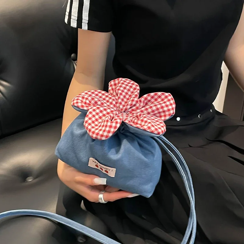 

2025 New Japanese Style Crossbody Bags Women Mini Shoulder Purses and Handbags for Girls Ladies Phone Bag Casual Denim Bolsas