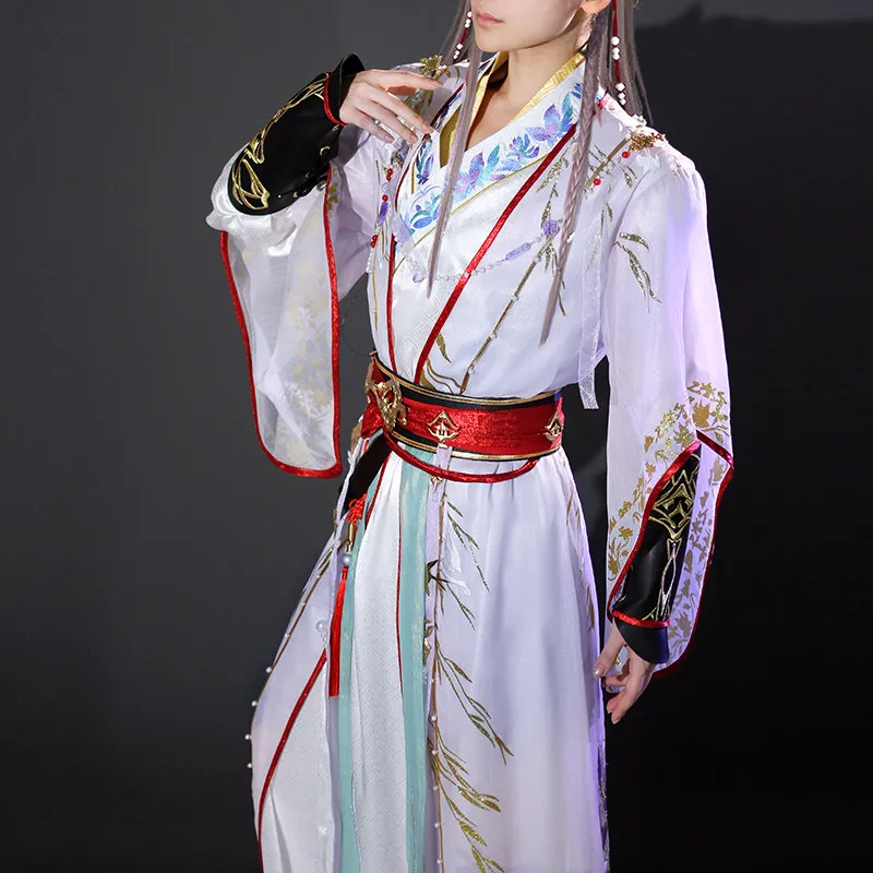 Disfraz de Cosplay de Love and Deepspace Xavier, estilo chino antiguo Hanfu, para fiesta de Halloween, vestido elegante para hombres y mujeres, uniforme de Xavier