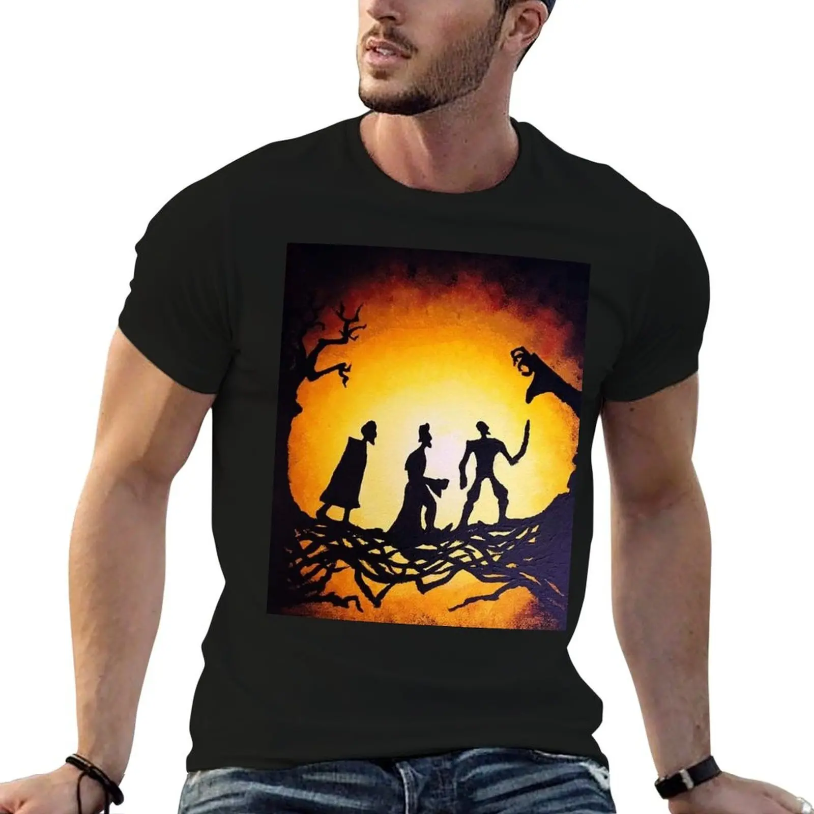horror T-Shirt street wear topping t shirts for men