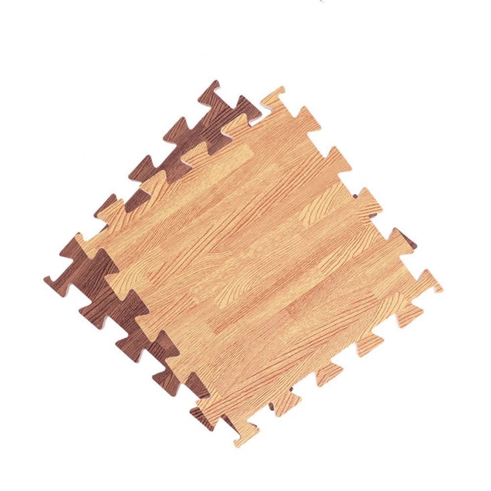 

30 Cm EVA Foam Puzzle Crawling Mat Adult Exercise Wood Grain Interlocking Yoga Pad
