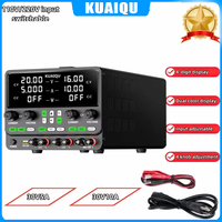 KUAIQU Dual Channel DC Power Supply Variable 30V10A Adjustable Regulated Supply High Precision 4Digit Display Regulator Memory