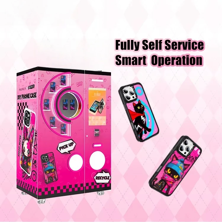 Portable Fast UV Printing Phone Case Vending Machine Touch Screen DIY Custom Design Commercial Easy Operation Hot Sale