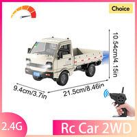2.4G KF21 Scale Mini RC Cars Cargo Truck With Spray Lights Drift Function Remote Control Model Vehicle For Toys Children's Gifts
