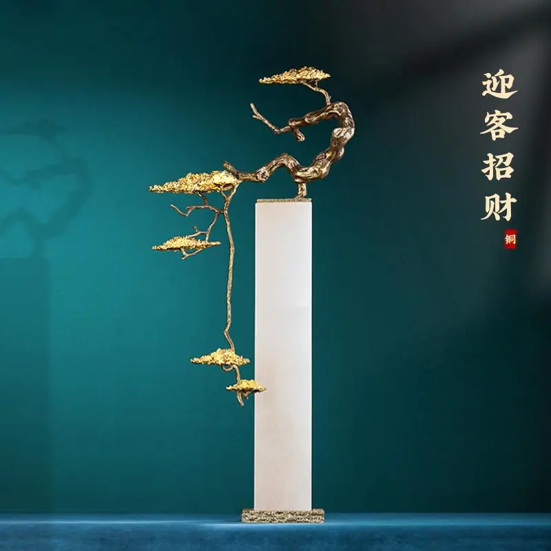 Welcome pine lucky entrance decorative ornaments home accessories office desktop decorations housewarming gifts