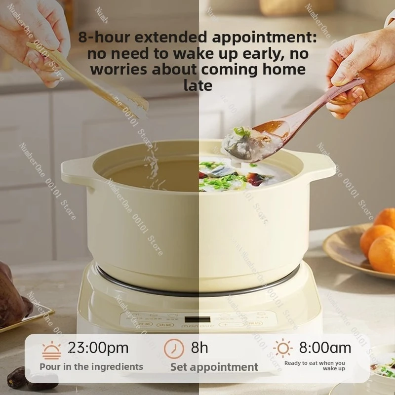 Multi-Functional Electric Ceramic Soup Pot | High-Temperature Resistant Cooking Pot