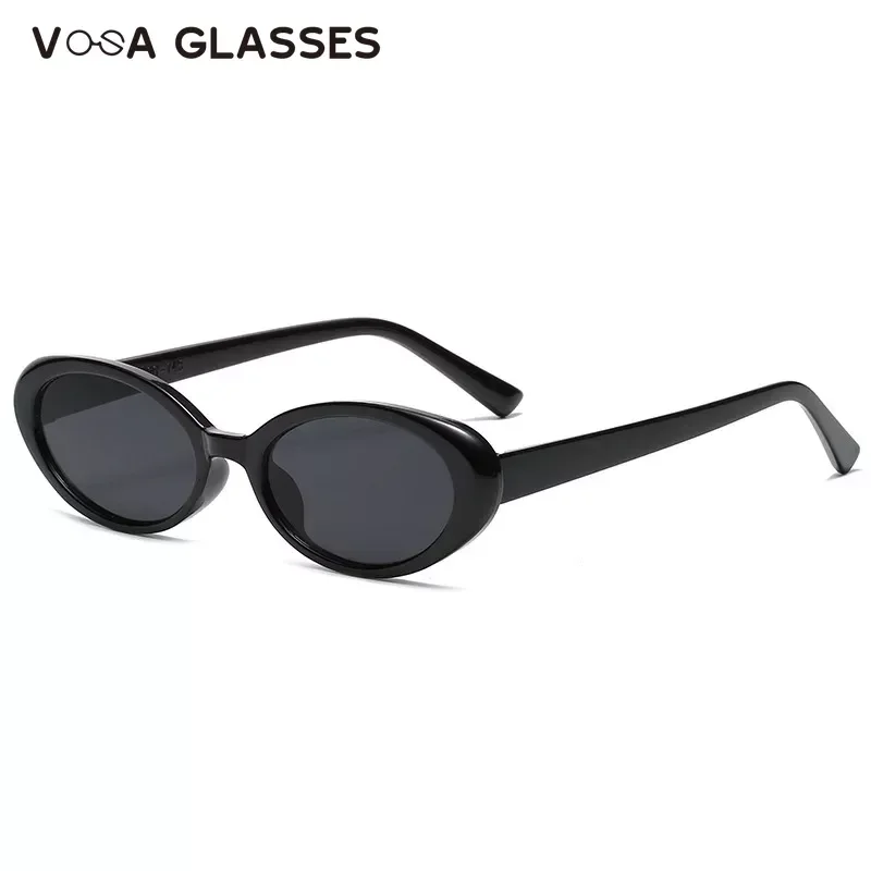 Oval Vintage Sungalsses Women Brand Designer Retro Black Sun Glasses Female Fashion Small Frame Shades Driver Oculos De Sol