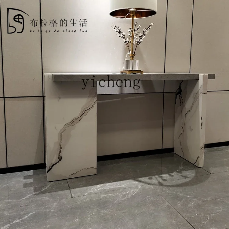 u10 Console Tables Countertop Marble Craft Wind against the Wall Console Italian Minimalist