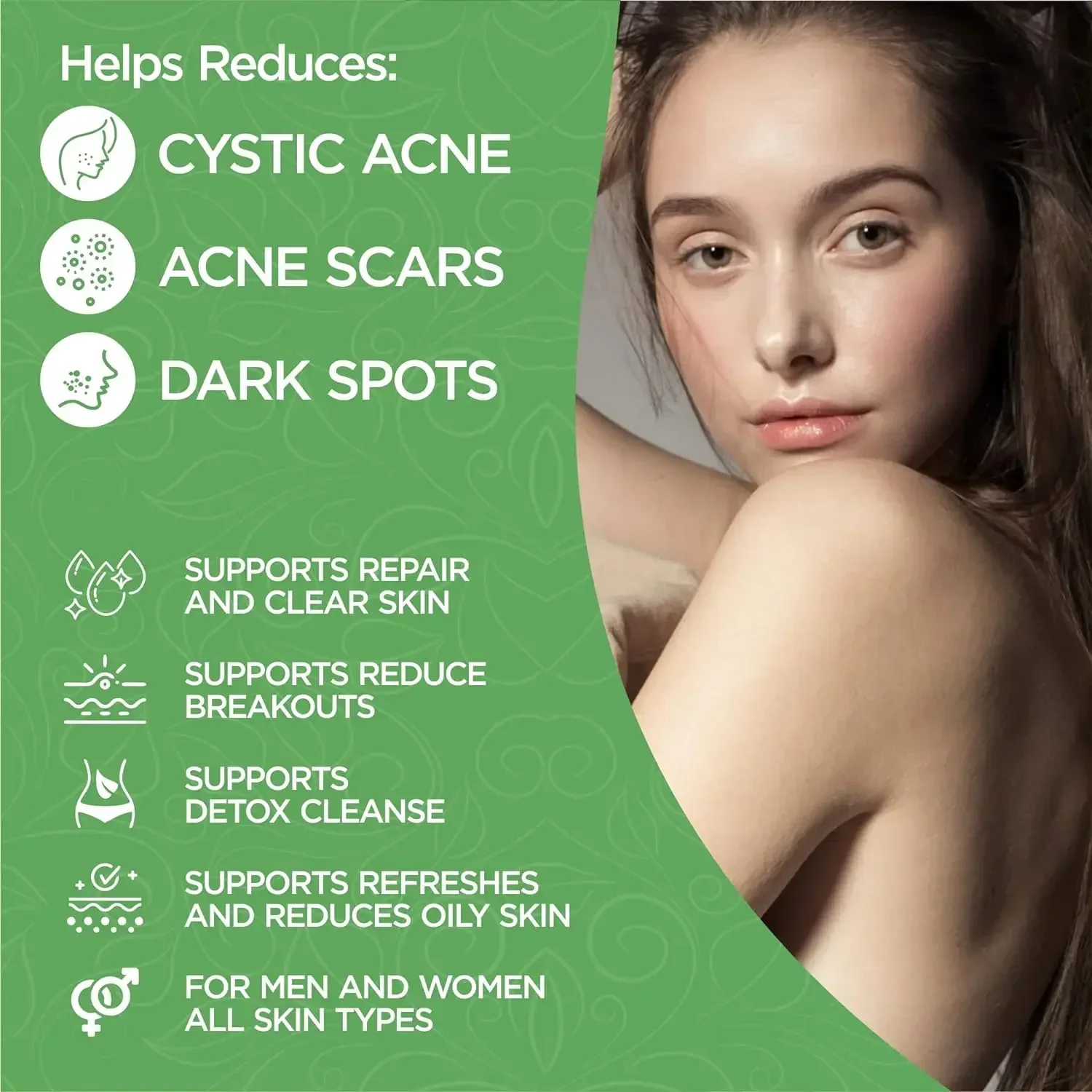 Clear Skin Vitamins Transdermal Patches for Oily Skin, Breakouts and Zits, Detox Cleanse 30 Patches