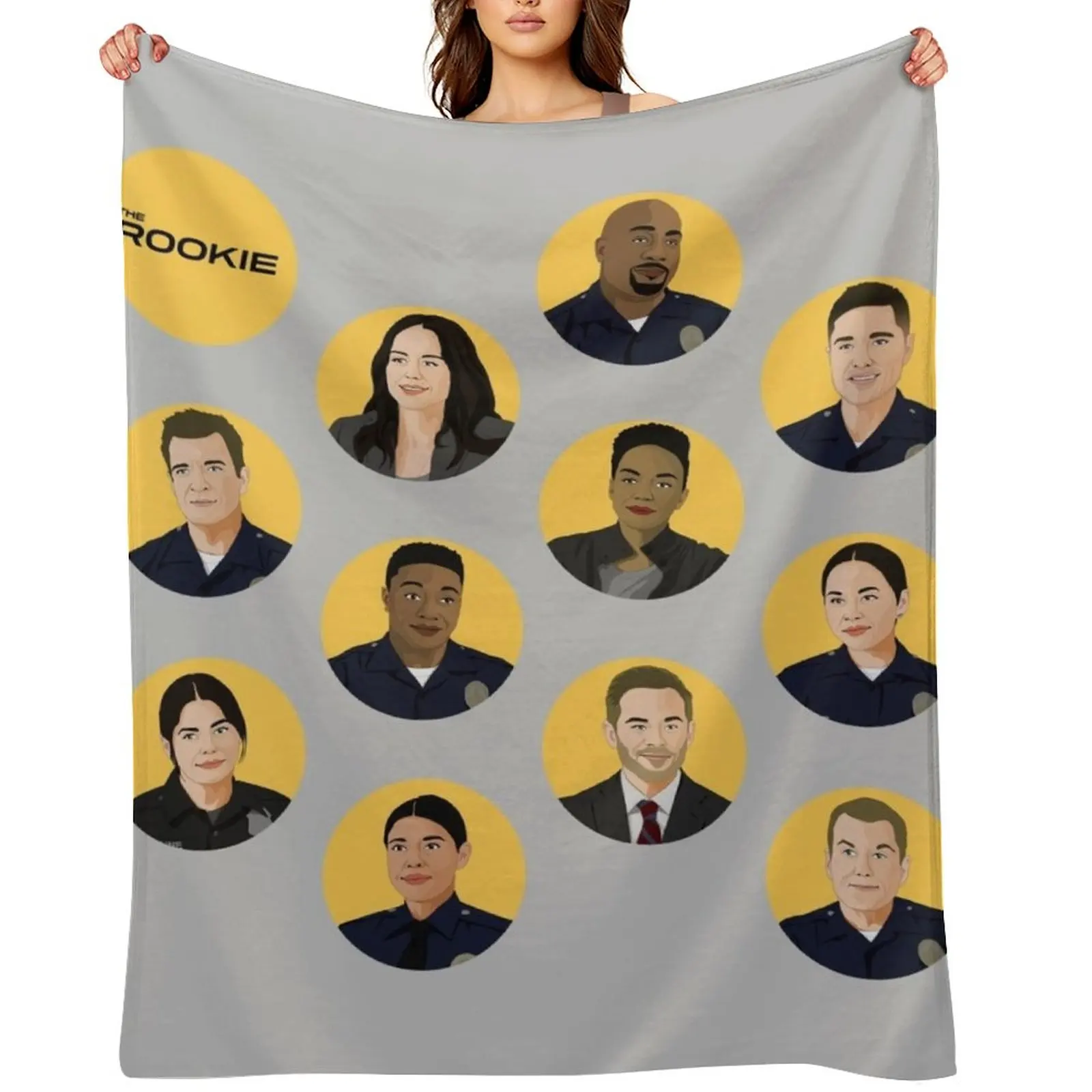

Team Rookie graphic The Rookie Throw Blanket warm winter Blankets For Baby Shaggy valentine gift ideas Blankets