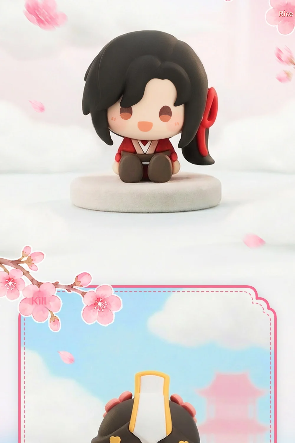Echte Heaven Official's Blessing TGCF One Thought Blooms Blind Box Mini-Sitzfigur, Schreibtischdekoration, Sammlerstück, Geschenk – Detail 13