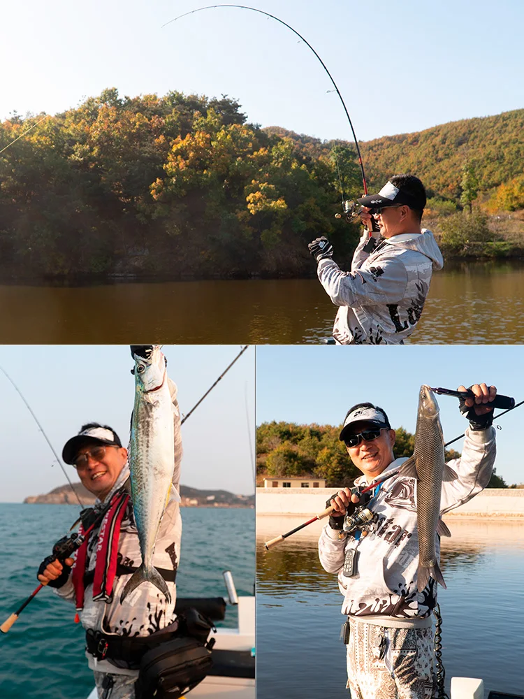 Imagem -04 - Lurestar-universal Longo Jogando Vara de Pesca Guia Fuji Giro Ultraleve Fundição de Isca Alto Carbono Ação Rápida