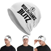 World Of Tanks Blitz Logo Skullies Beanies Hats Warm Autumn Winter Outdoor Cap Knitted Bonnet Caps for Men Women Adult