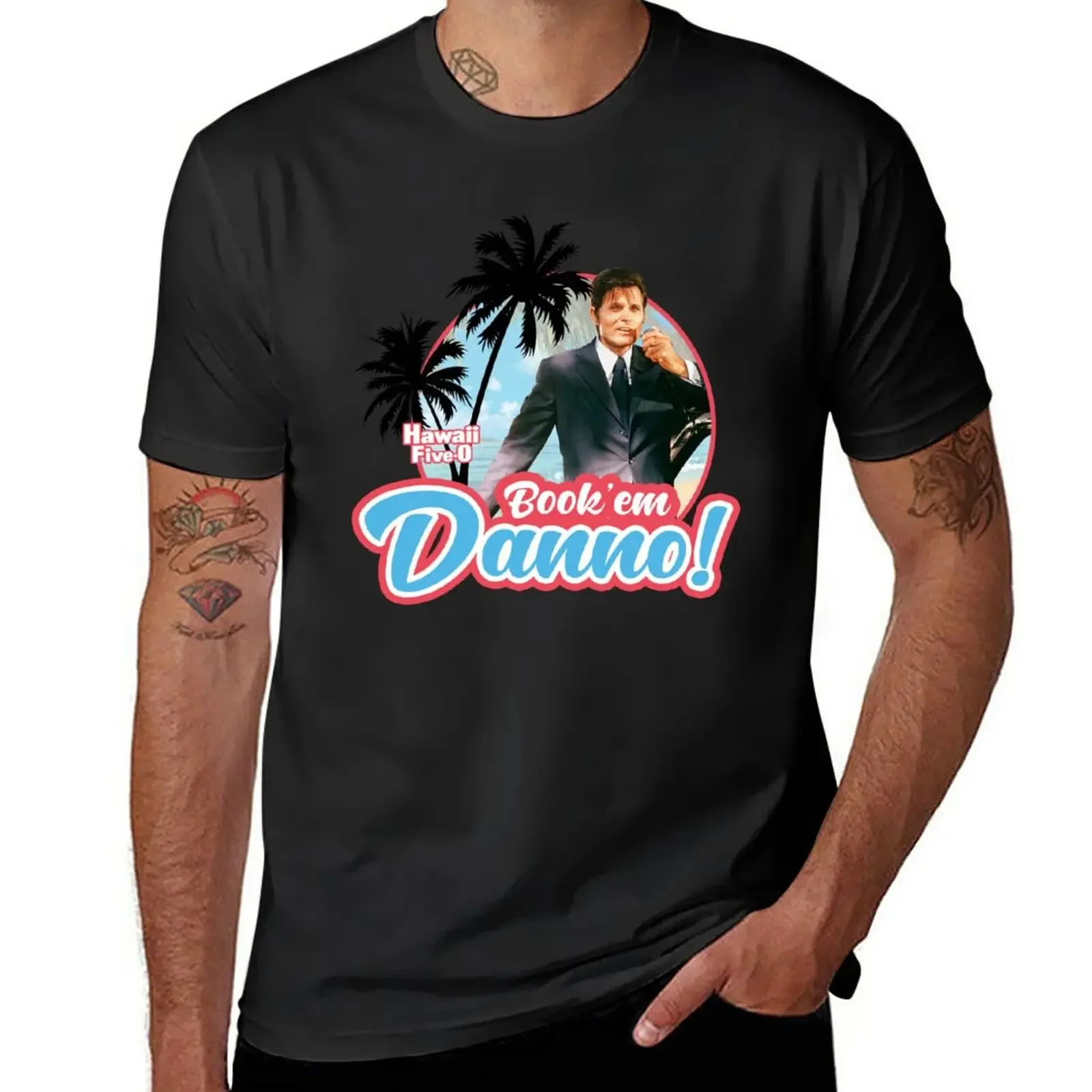 Hawaii Five 0 Book’em Danno T-Shirt Blouse sports fans mens workout shirts