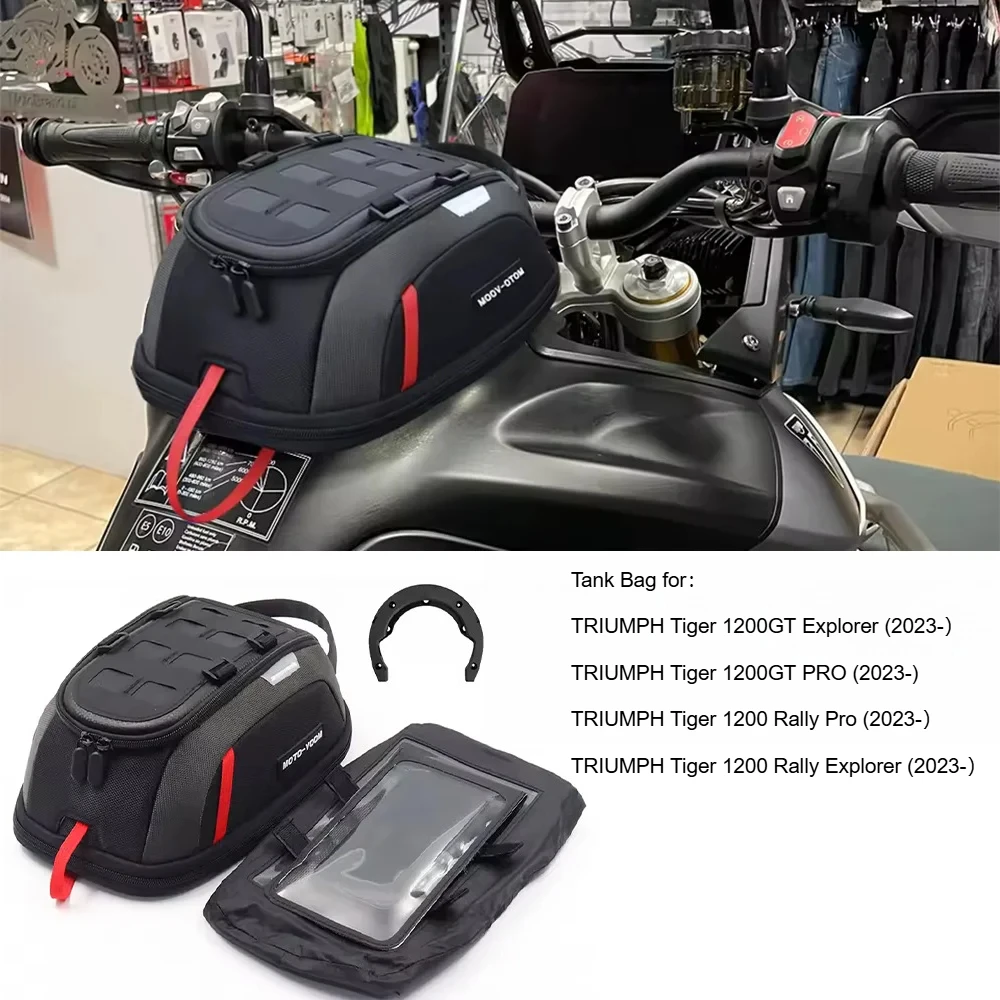 

For TRIUMPH Tiger 1200GT Pro Tiger1200 Rally Pro 2023- Motorcycle Tank Bag Ank Bag Fitting Kit Quick Release Magnetic Tank Bag