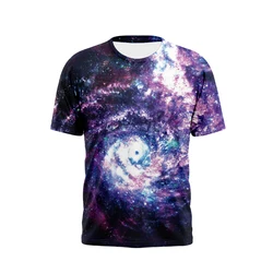 Galaxy T-Shirts Space Universe Lightning 3D Print Streetwear Men Women O-Neck Oversized T Shirt Harajuku Male Tees Tops Clothing
