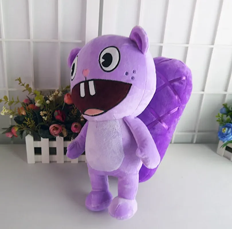 

Anime Happy Tree Friends Plush Toys HTF Toothy Figure Doll 37cm Filling Pillow Cartoon Cosplay for Gift