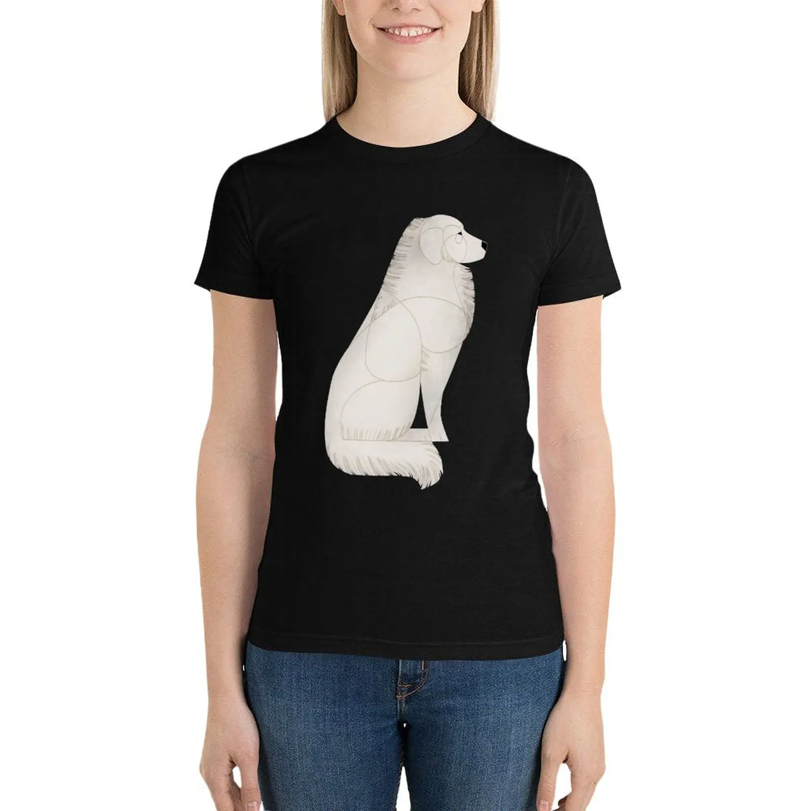 

Футболка с надписью «Год Собаки», «маremma», одежда в стиле хиппи, футболки с графическим рисунком, футболки для женщин, свободный крой