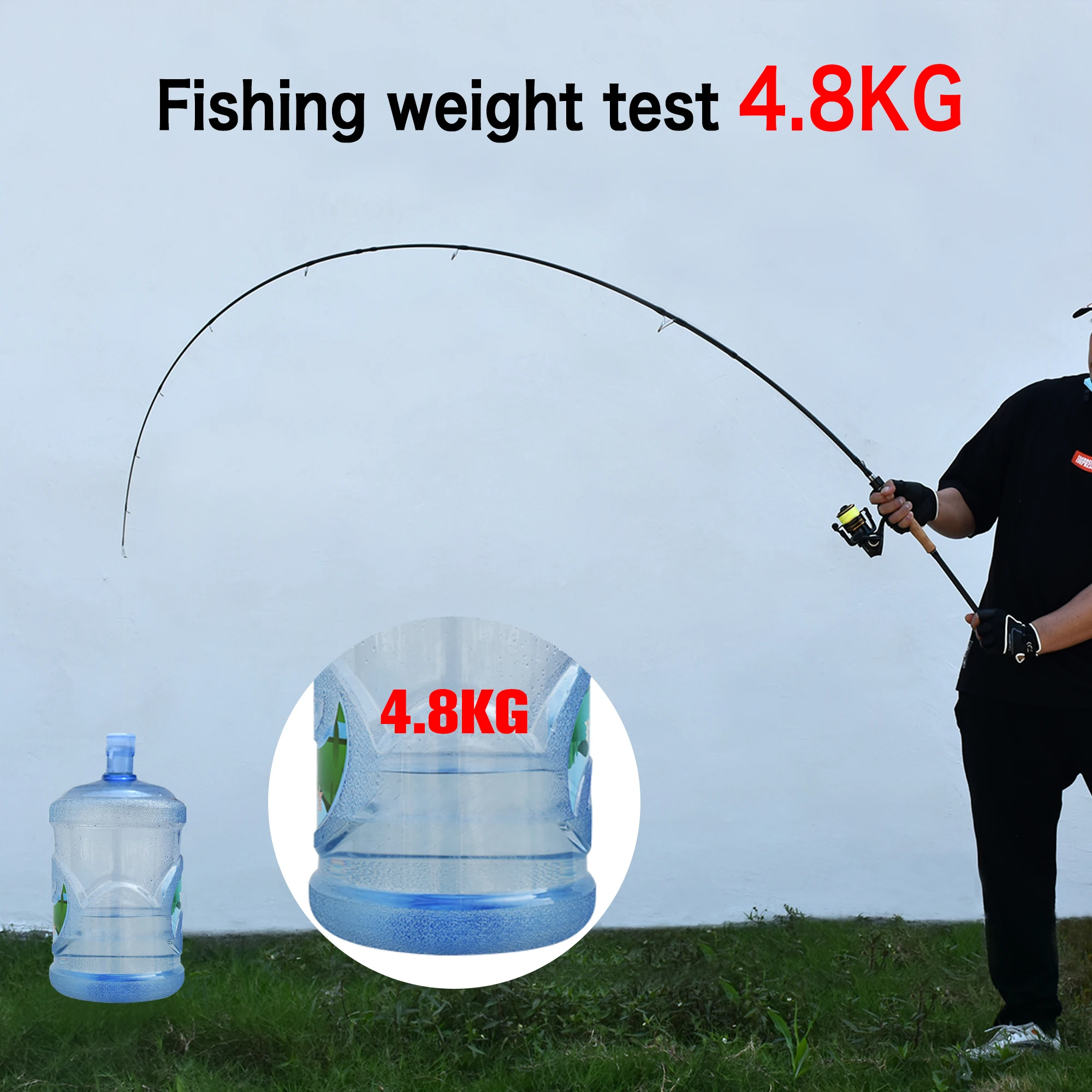 BIUTIFU Caña Baitcasting Fuji T800 Carbono ML/M/MH/H Señuelo 5-80g - imagen 2