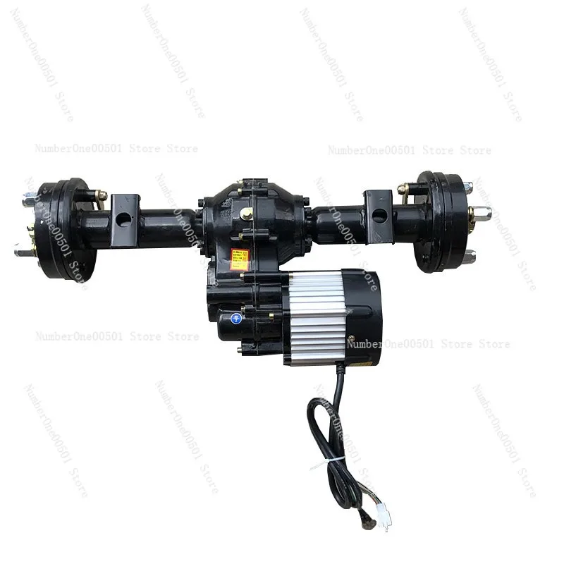 1:28 Low Speed Drum Brake Rear Axle Assembly 48V 800W Brushless Motor for Electric Wheelbarrow Conversion Parts
