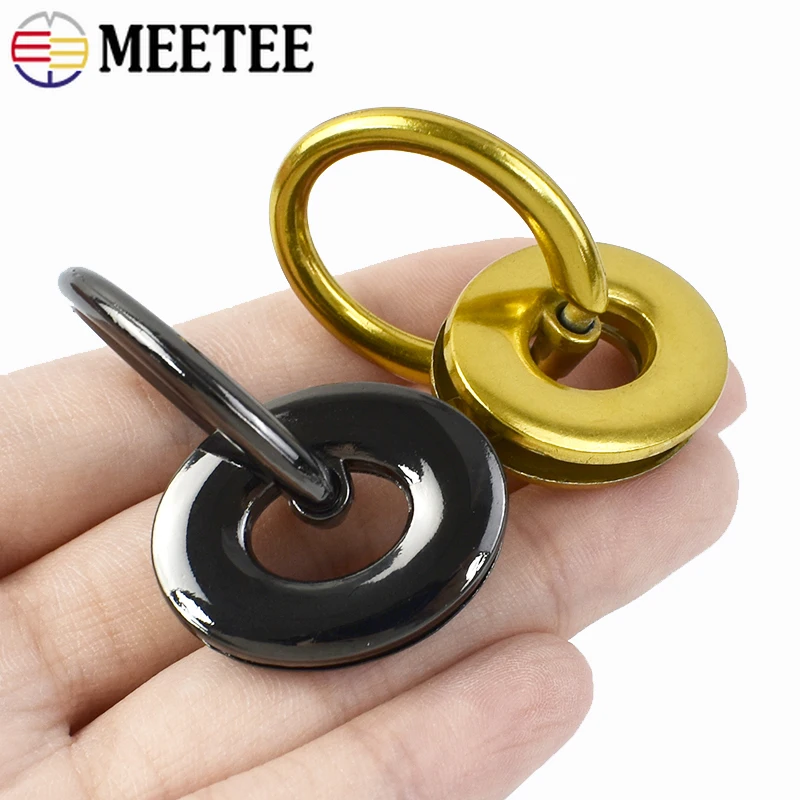 

5/10Pcs 25*32mm Bag Side Clasp Metal Eyelet Buckle for Handbag Strap O Ring Belt Clip Snap Hook DIY Leather Sewing Accessories