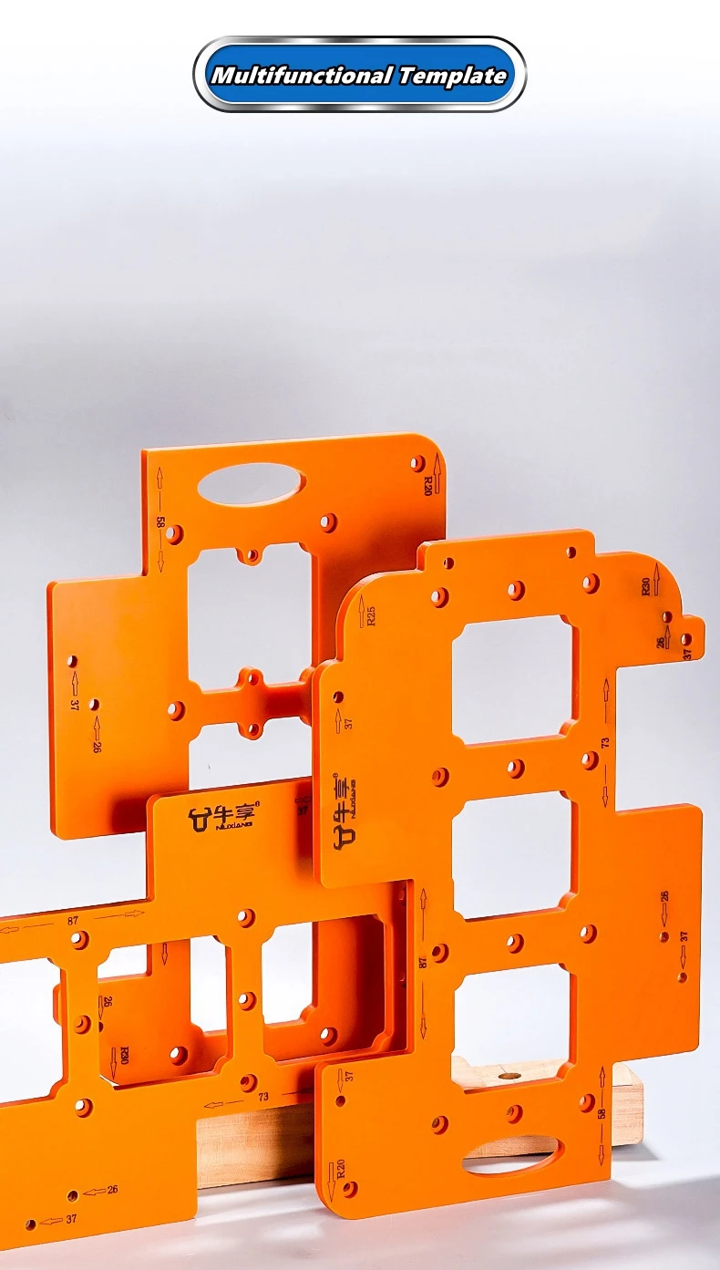 Arco raio aparar guarda-roupa embutido buraco ferramenta de abertura soquete entalho modelo localizador multifuncional modelo de abertura