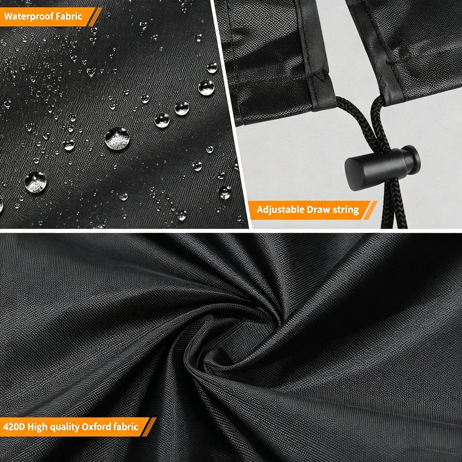 Cover For Outdoor Grill Heavy Duty Waterproof Gas Burner Lid Grill Covers Heavy Duty Waterproof For Barbecue Bar Patio Kitchen