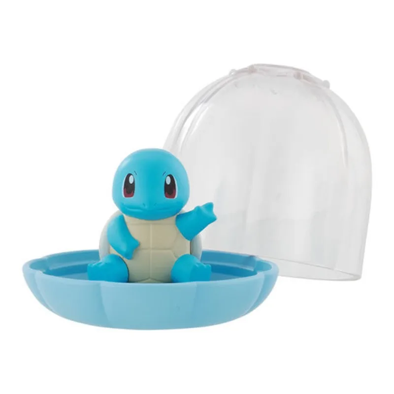 Bandai Pokémon Jewelry Storage Box Gashapon Squirtle Bulbasaur Action Figure Cute Caertoon Originality Collectible Toys Gifts