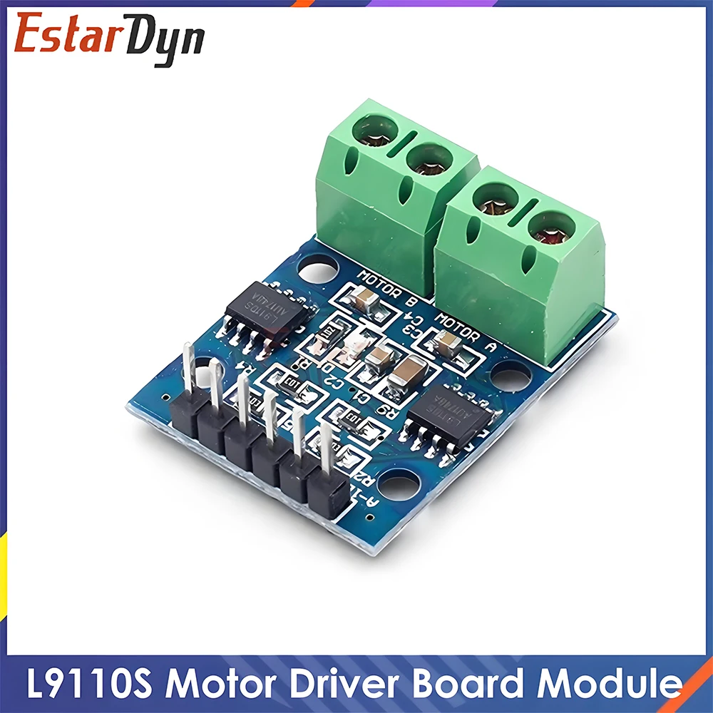 L9110S Dual DC Motor Driver Module for Smart Car Robot, 2CH 3-12V w/ Anti-reverse Protection